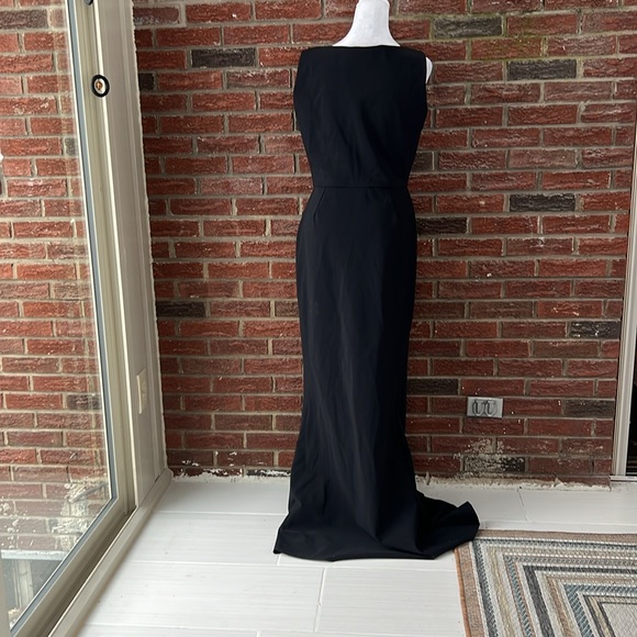 Chiara Boni La Petite Robe Cibeless Embellished Asymmetric-Neckline Gown Size 12 - Picture 5 of 6